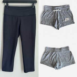 Nike Dri Fit Sculpt Leggings  Shorts Bundle  Size XS
